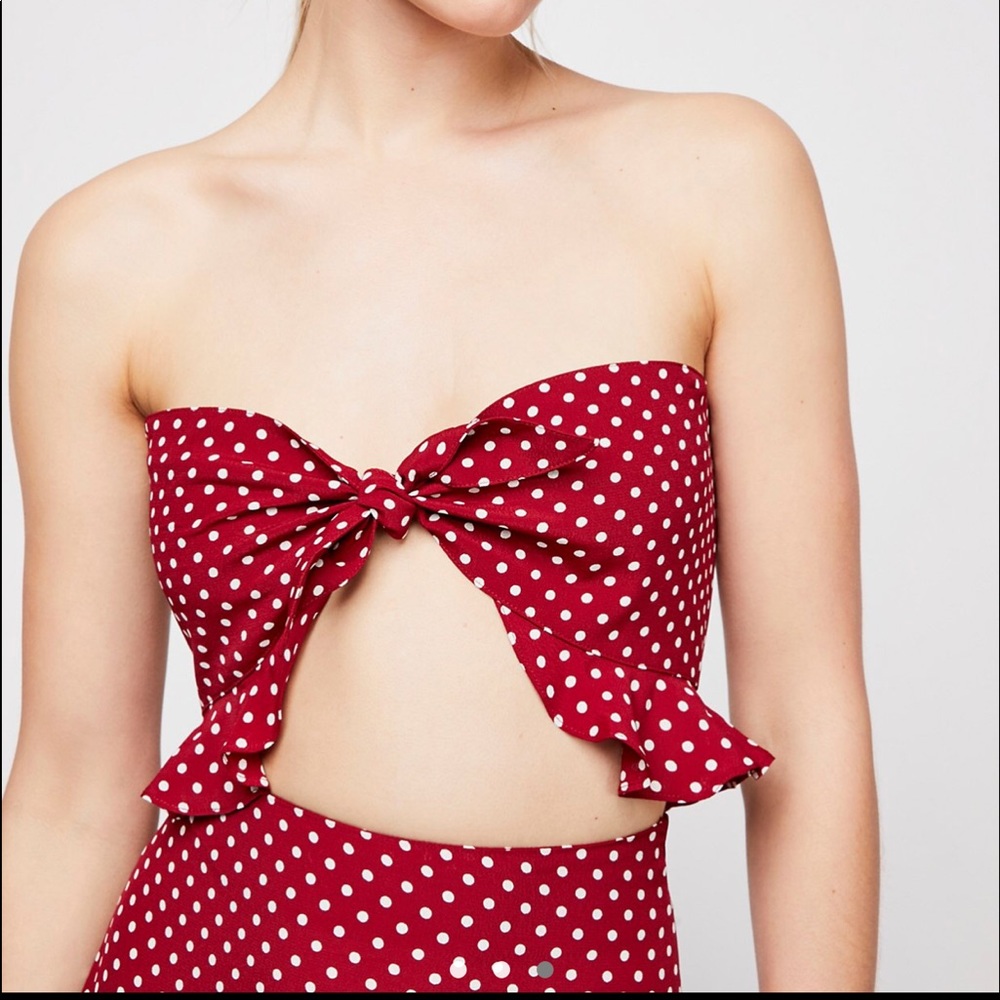 Free People (Flynn Skye) Polka Dot Maxi Dress